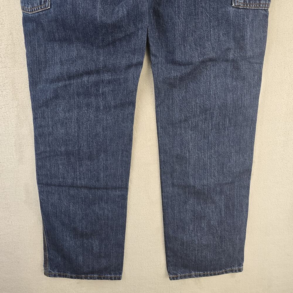 Carhartt Double Knee Jeans Mens 36x36 Blue Loose Fit Carpenter Logger Grunge NWT - Picture 10 of 16
